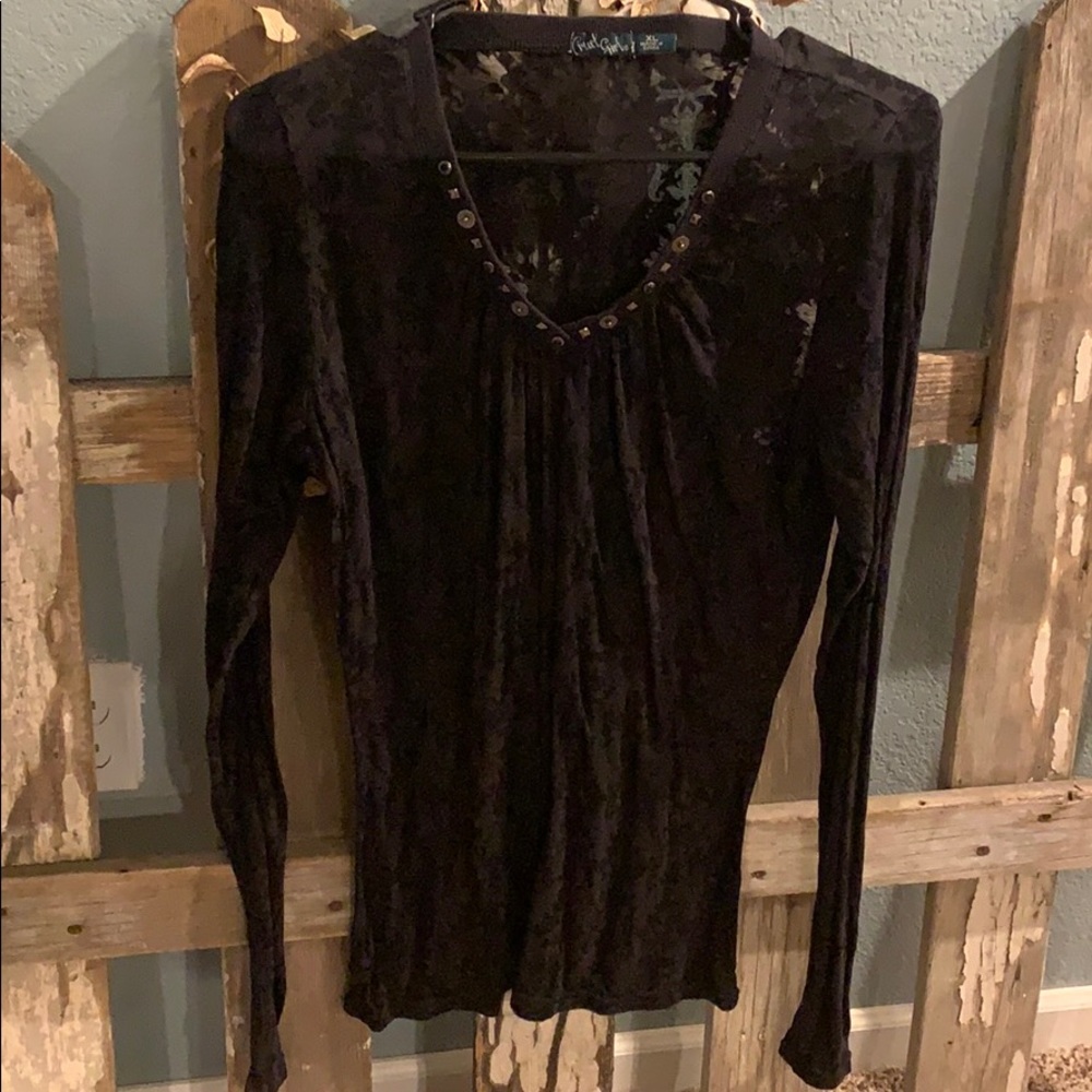Black Cruel Girl burnout top